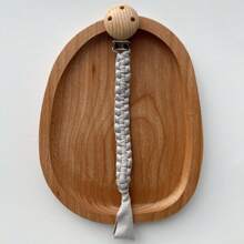 1 pieza Chupete de dentición de bebé hecho a mano a ganchillo con correa elástica para chupete - cordón trenzado - Ver 14