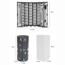 128 In 1 Precision Multipurpose Screwdriver Set, S2 Steel Screwdriver Tool Kit In Scroll Cylinder Case, For Laptop, Clock, Phone Disassembly Repair - Grey - View 3