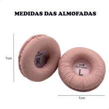 ALTHOR Par de Almofada Espuma Fone de Ouvido Compatível Tune600 T500 T500bt T450 T450bt - Branco - Visão 4