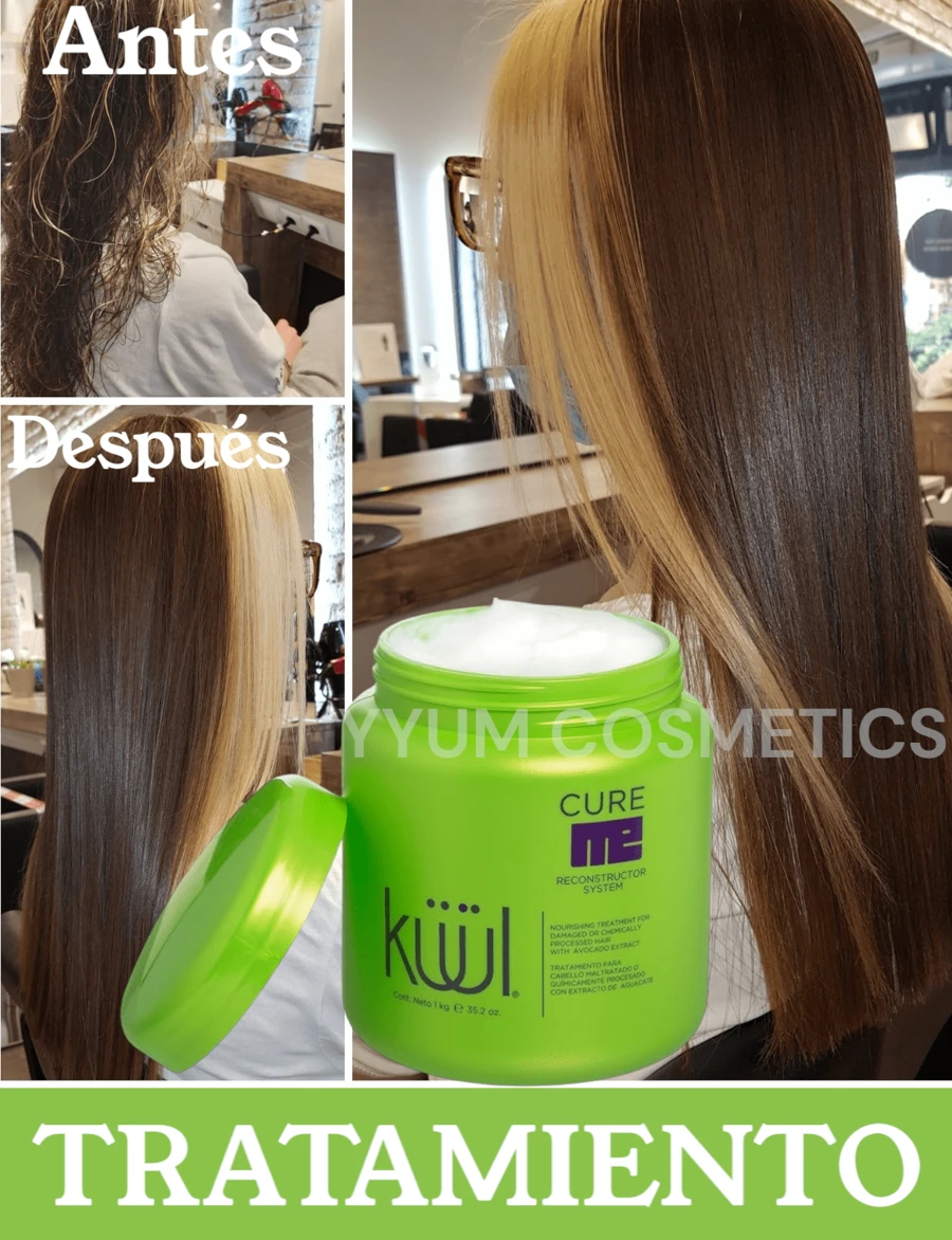 CURE ME RECONSTRUCTOR SYSTEM Küül Tarro Mascarilla Tratamiento Cabello Dañado KUUL Tratamiento Reparador - Para Cabello Seco O Dañado