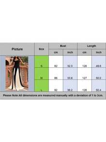Women Spaghetti Strap Dress Contrast Color Flowy Hem Sweetheart Neck Sleeveless Backless Cami Long Dresses - 黑色 - 查看 9