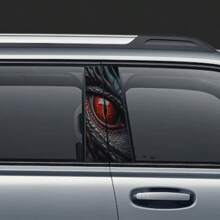 1 Pair = 2 Pcs, Animal Eye Car B-Pillar Stickers, PVC Self-Adhesive Car Middle Pillar Stickers, Protect Middle Pillar From Scratches, Customizable Size Fits Various Vehicle Models, Car Decorative Stickers Suitable For Sedans, SUVs, Trucks And More