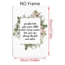 1 Pc Personalized Customized Photos On Canvas With DIY Wood Frame,Gifts For Valentine's Day,Custom Photos For Your Lover,Family,Friends And Pets,Dogs,Cats,Big Size Home Decor Birthday Graduation