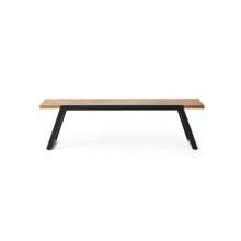 GAYLOR MP1 Modern Dining Bench, 63" Acacia Wood Slat Design With Sleek Sled Base, Sturdy And Stylish For Home, Kitchen, And Dining Room, Perfect For Rustic And Minimalist Home Decor, Easy Assembly, Ideal For Christmas Decorations, Holiday Gatherings, And Room Decor,TrendyHome