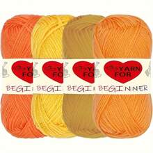 4pcs Soft & Comfortable Acrylic Yarn - Suitable For DIY Crochet And Knitting Projects - 100% Acrylic, 4 Ply Handwoven, 50g/Pc, Best DIY Gift