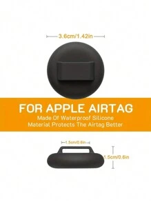 1 Pc Soft Silicone Compatible With Airtag Cat Collar Holder,Protective Case Compatible With Apple AirTag,Compatible With Within 0.6 Inch Cat Dog Collars Small Pet Puppy - Multicolor - View 2