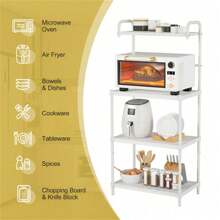 4 Layer Storage Shelf White