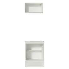 Kit Alacena Superior Y Gabinete Bajo Madesa Topazio 60cm Color Blanco - Blanco - Ver 7