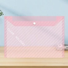 10/20pcs A4 Size Transparent Colorful PP Plastic File Folders, Waterproof Large Capacity For Office Document Storage And Student Stationery Organization, Great For Back To School Season,Back To School,School Supplies