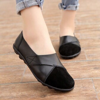 Comfortable Soft Bottom Non-Slip Flats, Suitable For Spring, Summer And Autumn, Casual Loafers For Mothers