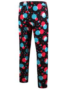 2pcs/Set Men's Printed Suit Set (Random Print) - Multicolor - View 7