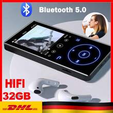 MP3-Player, 32 GB, Bluetooth 5.0, verlustfreier Musik-Player, HiFi, tragbarer Lautsprecher, integrierter Lautsprecher, Video, Sprachaufnahme, FM-Radio, E-Book,  2,4-Zoll-HD-Bildschirm
