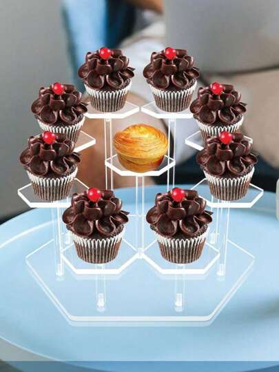 Acrylic Cake Stand, Transparent Display Rack For Wedding Party Birthday Dessert Pastry Baking Display