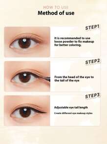 2pcs Women's Boutique Eyeliner Brush And Eyebrow Makeup Brush Eyeliner Brush Boutique Makeup Brush Tear Brush Simple Eyeliner Brush Beginner, Down To Eye Shadow, Undercover, A Natural Outline Of Eyeliner Brush