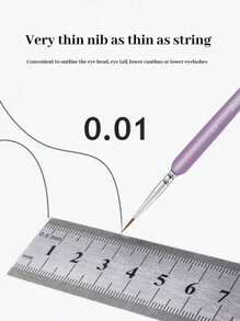 2pcs Women's Boutique Eyeliner Brush And Eyebrow Makeup Brush Eyeliner Brush Boutique Makeup Brush Tear Brush Simple Eyeliner Brush Beginner, Down To Eye Shadow, Undercover, A Natural Outline Of Eyeliner Brush