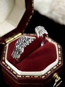 1 件纯银简约 S925 银复古时尚奢华潮流三层 5A 锆石镀 14k 金爪指环女士女孩派对日常生活珠宝礼物