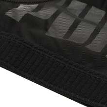 Puma Short Style Sports Bra For Women, Fitness Training Activewear 526429-01 - Black-white - View 9