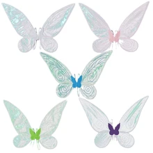Schmetterlings Flügel für Feier Aufführung, Feenflügel ohne Batterie für Cosplay, Party Dekoration Requisite, Party Geschenk, zufällige Farbe