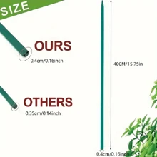 10/30 件装绿色竹子植物支架，室内园艺木制花卉支撑杆，木制花园标志支架 - 綠色 - 查看 2