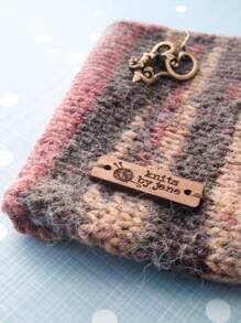 10pcs Wooden Clothing Labels, Sew On Garment Labels, Personalized Label Tags, Labels For Handmade Products, Wood Labels For Knitted Items 4cm*1.5cm