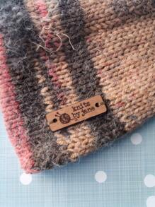 10pcs Wooden Clothing Labels, Sew On Garment Labels, Personalized Label Tags, Labels For Handmade Products, Wood Labels For Knitted Items 4cm*1.5cm