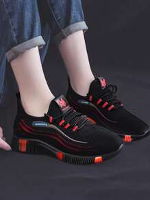 Tenis deportivos antideslizantes y transpirables para mujer,Zapatos Transpirables zapatos Deportivos Ligeros Para Mujere, Tenis Deportivos, Antideslizantes Y Transpirables Para Mujer - Rojo - Ver 2