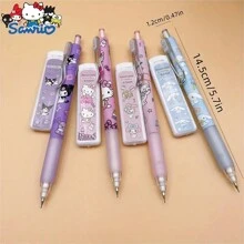 Sanrio 1pc Sanrio Hello Kitty Mechanical Pencil - 0.5Mm HB Lead, Ergonomic Grip, Colorful Cartoon Design, Perfect For Office And School Use,Back To School