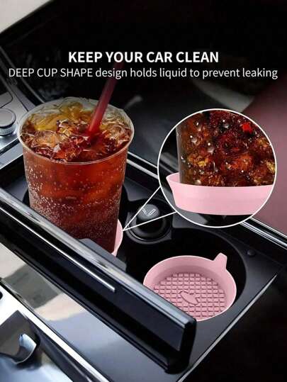 4/1 套闪亮汽车杯架内衬，通用防滑汽车杯垫，带硅胶水钻杯垫，8 厘米/3.1 英寸软水晶水钻橡胶垫汽车饮料杯架配件
