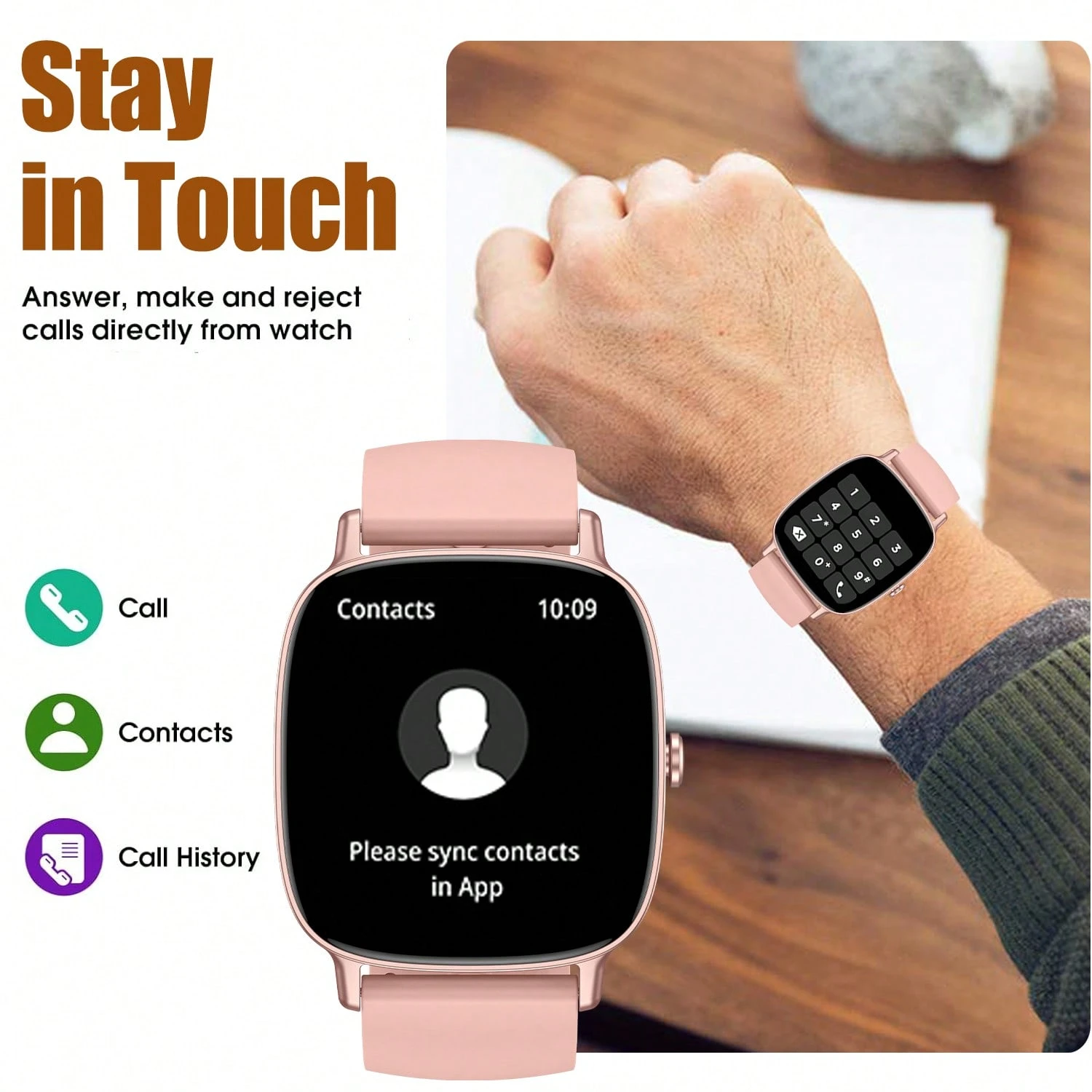Smartwatch Uomo con GPS orologio Chiamate: 1,45 Fitness Smart Watch Impermeabile con AI Controllo Vocale Bluetooth Monitoraggio Sonno 650mAH Batteria 100+ Modalità Sportive Compatibile iOS Android