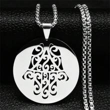 手链吊坠项链 女式/男式 不锈钢金色阿拉伯 Hamsa 项链 伊斯兰珠宝 Mano De - 項鍊 - 查看 16
