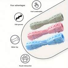 3pcs, Dog Teeth Cleaning Stick - Interactive Grinding Stick, Made Of Durable Thermoplastic Rubber Material, Suitable For All Dog Breeds And Body Types (From Puppies To Adult Dogs), Is An Easy To Clean Pet Oral Care Toy With Anti Slip Design - Multicolor - View 11
