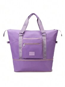 Sac de voyage pliable, sac à dos, sac de rangement grande capacité, sac de maternité pour l'hôpital, sac de bagage pour dortoir d'étudiant, sac de séparation humide et sec, sac de nuit, sac de sport, unisexe pour voyages, fitness, natation, sac de toilette de voyage, sac de rangement de maquillage, sac de plage, sacs essentiels pour les vacances, fournitures scolaires, essentiels de voyage, pour dames, pour le collège, la salle de bain