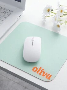 Alfombrilla de ratón personalizada para ordenadores y portátiles - Texto personalizable, alfombrilla de ratón cómoda, accesorio de escritorio ovalado, adecuada para juegos y escritura - Multicolor - Ver 5