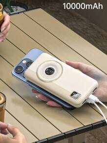 22.5W Retro Camera Shaped Power Bank With Magnetic Suction 10000 MAh Built-In Dual-Wire Magnetic Suction Portable 15W Wireless Power Bank 1 - Multicolor - View 13