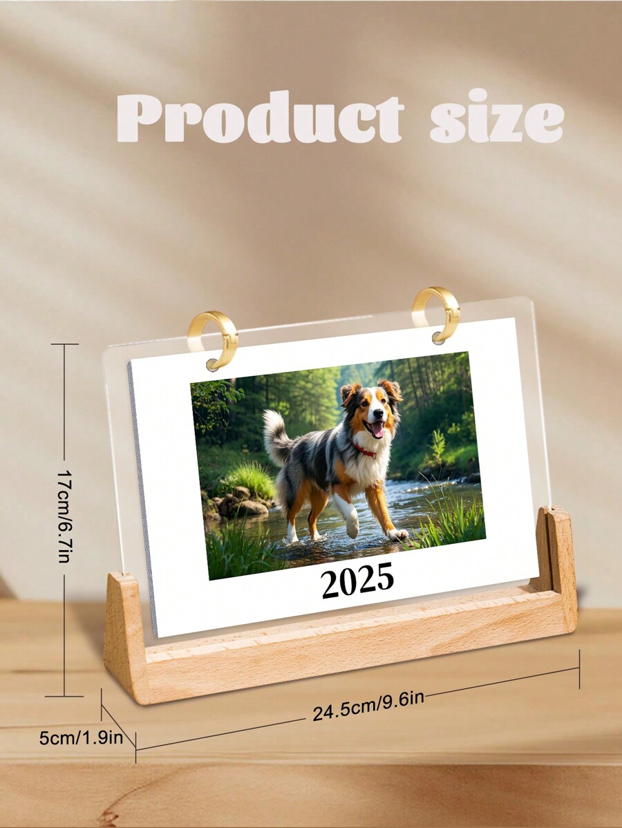 1pc Custom Pet Desk Calendar Using Your Pet Photo Personalized Dog