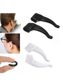 5 pares/10 pares/15 pares Ganchos de Orelha Antiderrapantes de Silicone, Suporte de Perna de Óculos, Braçadeira Fixa, Pegadas Claras, Suporte de Óculos, Acessórios de Óculos, Acessórios Femininos