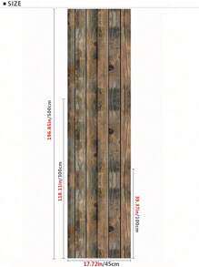 1 卷 118.11 英寸 X 39.37 英寸 PVC 木纹壁纸，棕色，厚实，防水，防潮，自粘壁纸，适用于衣柜、书桌、木门、旧家具翻新、墙壁礼物生日毕业墙纸墙贴房间装饰墙贴 - FQ92038 - 查看 13