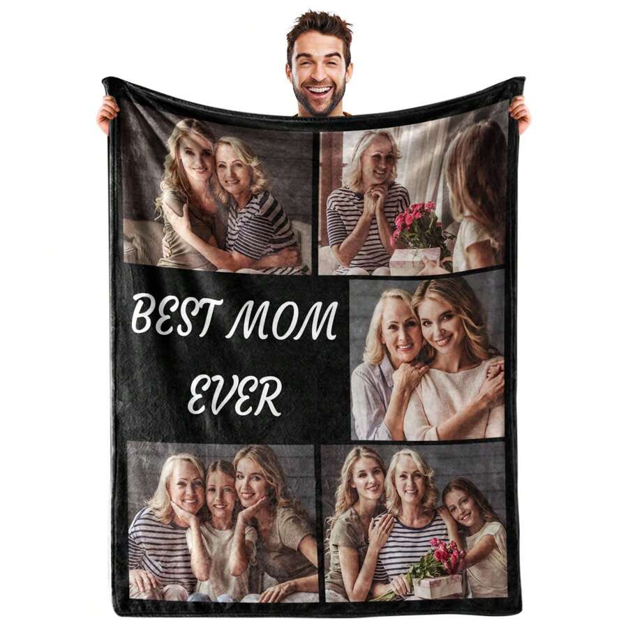 Couverture Personnalisée Avec Photo Et Texte, Couverture Personnalisée Avec Collage De Photos