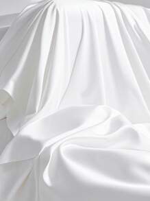 duoxia Bed Sheet, All Size - 60 Thread Count Sateen Weave, Soft & Breathable Hotel/Motel Quality, Flat Sheet, No Elastic