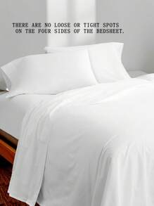 duoxia Bed Sheet, All Size - 60 Thread Count Sateen Weave, Soft & Breathable Hotel/Motel Quality, Flat Sheet, No Elastic