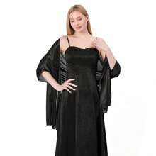 1pc Fashionable Evening Wrap Shawl, Satin Shawl, Extra Long Wedding Shawl For Brides Party