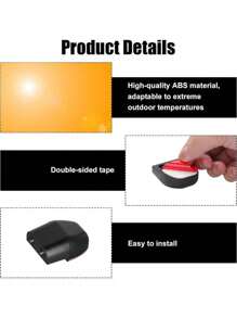 2pcs Deer Call Deer Whistles For Vehicles, Deer Whistles For Car, Deer Horn For Car, Deer Whistle Black - Black - View 4