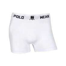 Kit 8 Polo Wear Original Adult Men's Premium Boxer Briefs - White - View 2