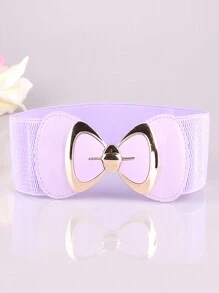 1pc Women's Waist Cincher With Bow Tie, Elastic Waistband, Simple & Fashionable For All Seasons, Snap Button Design, Fresh & Sweet Academic Style, Seamless Stretchy Design Suitable For Daily, Office, Party, Business Trip, Travel, Gift - Multicolor - View 9