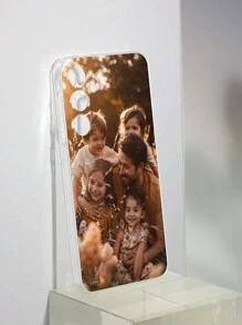 1个个性化照片手机保护壳，兼容 17 Pro Max、17 Air、16 Pro、S24 Ultra/S25、安卓手机A55/A35/A6/A16，适合感恩节、家庭、儿童、情侣、宠物、圣诞节等场合，国际版，非国内版。 - 無色 - 查看 4