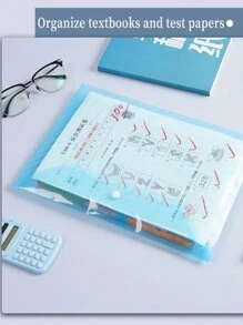 10/20pcs A4 Size Transparent Colorful PP Plastic File Folders, Waterproof Large Capacity For Office Document Storage And Student Stationery Organization, Great For Back To School Season,Back To School,School Supplies