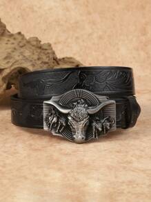 1条加大码男士牛仔风复古金属扣休闲腰带，适合夏季、校园休闲、商务场合，可作为男友、丈夫、父亲等男士礼物，日常穿着，时尚百搭，适合青少年、户外、度假、运动、旅行、街头、波西米亚风、复古秋季、万圣节等秋冬季配饰，适合青少年、青年、男士，休闲、户外、运动、度假、毕业礼物、生日礼物、日常穿着 - 彩色 - 查看 2