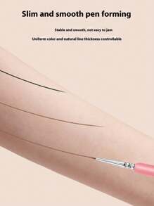 2pcs Women's Boutique Eyeliner Brush And Eyebrow Makeup Brush Eyeliner Brush Boutique Makeup Brush Tear Brush Simple Eyeliner Brush Beginner, Down To Eye Shadow, Undercover, A Natural Outline Of Eyeliner Brush