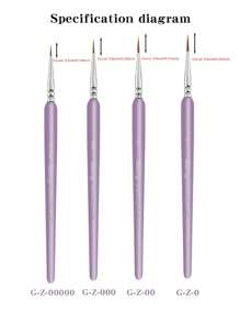 2pcs Women's Boutique Eyeliner Brush And Eyebrow Makeup Brush Eyeliner Brush Boutique Makeup Brush Tear Brush Simple Eyeliner Brush Beginner, Down To Eye Shadow, Undercover, A Natural Outline Of Eyeliner Brush