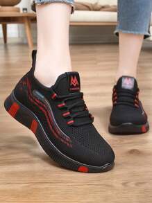 Tenis deportivos antideslizantes y transpirables para mujer,Zapatos Transpirables zapatos Deportivos Ligeros Para Mujere, Tenis Deportivos, Antideslizantes Y Transpirables Para Mujer - Rojo - Ver 8